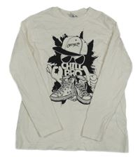 Smetanové triko s potiskem Chapter young