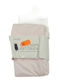 Nové - Světlerůžové silonové punčocháče s hvězdičkami Dunnes