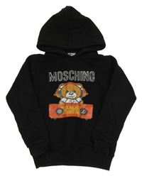 Černá mikina s medvědem a kapucí - Moschino