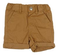 Medové plátěné kraťasy Primark 