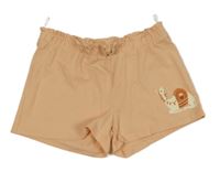 Broskvové bavlněné kraťasy s velbloudem C&A