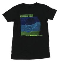 Černé tričko s lebkou Y.F.k.