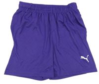 Fialovo-bílé sportovní kraťasy Puma