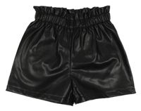 Černé paper bag koženkové kraťas LC WaIKIKI