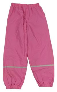 Tmavorůžové nepromokavé podšité kalhoty Playshoes