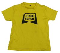 Žluté sportovní tričko s nápisy 