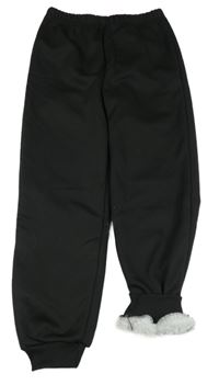 Černé zateplené tepláky SHEIN