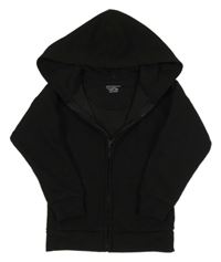 Černá vzorovaná propínací mikina s kapucí PRIMARK