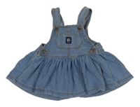 Modré teplákové riflové šaty s kapsou s nášivkou OshKosh