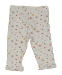 Bílé tepláky s motýlky a kanýrky Ergee