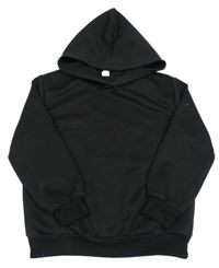 Černá mikina s medvídkem a kapucí SHEIN