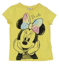 Žluté tričko s Minnie zn. Disney