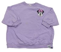 Lila oversize mikina s Minnie Next