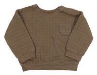 Hnědá prošívaná mikina s kapsou zn. George