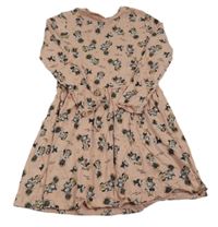 Růžové bavlněné šaty s Minnie C&A