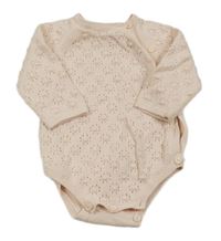 Světlerůžové pletené body s perforovaným vzorem Zara