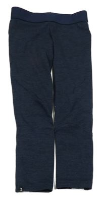 Tmavomodré melírované sportovní legíny