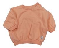 Korálová oversize mikina s výšivkou George