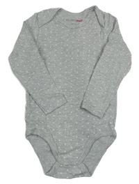 Šedé melírované body s hvězdami Bornino