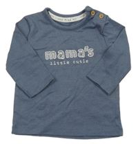 Tmavomodré triko s nápisem George