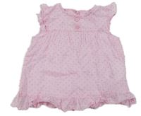 Růžová puntíkatá halenka s knoflíky Zeeman