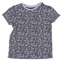 Fialovo-lila květované tričko George