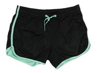 Černo-zelené sportovní kraťasy H&M