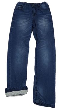 Tmavomodré podšité skinny rifle Pocopiano