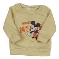 Smetanová mikina s Mickeym 
