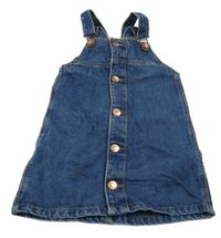 Tmavomodré propínací riflové laclové šaty Denim Co.