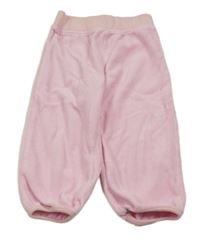 Světlerůžové sametové tepláky Papagino