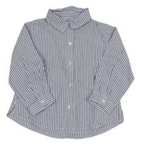 Modro-bílá pruhovaná halenka Zara