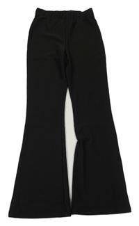Černé žebrované flare legíny Primark