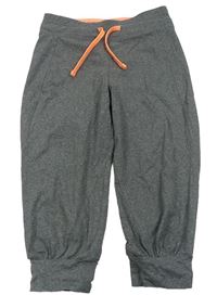 Šedé sportovní crop tepláky Pocopiano