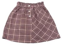Růžovo-černá kostkovaná košile Primark