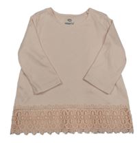 Světlerůžová tunika s krajkou Pepperts