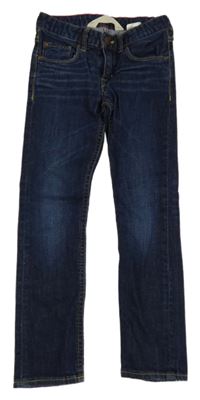 Tmavomodré slim rifle H&M