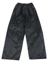 Tmavomodré šusťákové voděodolné kalhoty