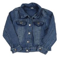 Tmavomodrá riflová bunda Tu