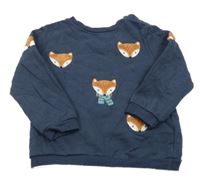 Tmavomodrá mikina s liškami John Lewis