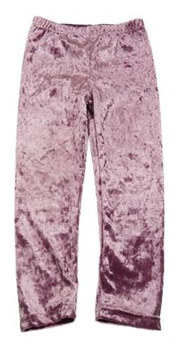 Fialové sametové legíny 