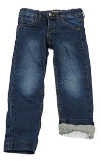 Tmavomodré podšité skinny rifle Impidimpi