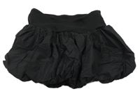 Černá šusťáková sukně s úpletovým pasem H&M