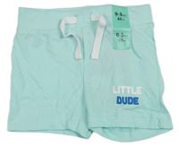 Nové - Světlemodré kraťasy s nápisem Primark