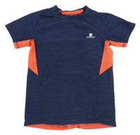 Tmavomodro-červené sportovní tričko Domyos