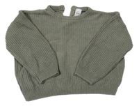 Šedozelený svetr H&M