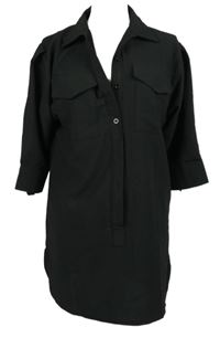 Dámská černá halenková tunika Boohoo 