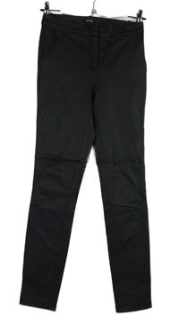 Dámské černé koženkové skinny kalhoty Orsay 