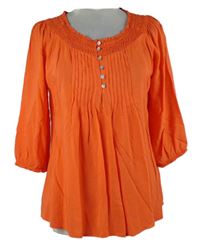 Dámská korálová halenka s plisováním 