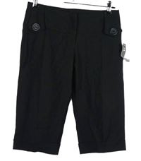 Nové - Dámské černé capri kalhoty 